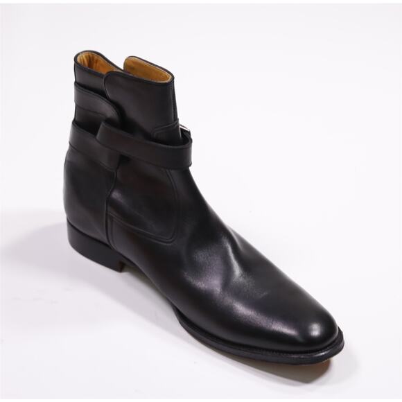 Hermes Mens Black Jodphur Leather Boots Eu 43.5 - US 10.5 +Box - Picture 8 of 12
